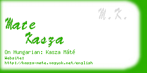 mate kasza business card