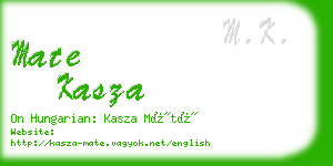 mate kasza business card